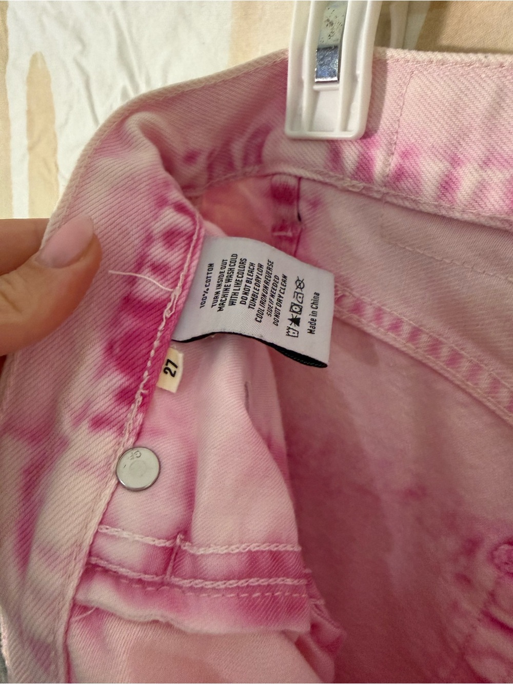 GRLFRND Pink Tie-Dye Cargo Joggers - Picture 2 of 4